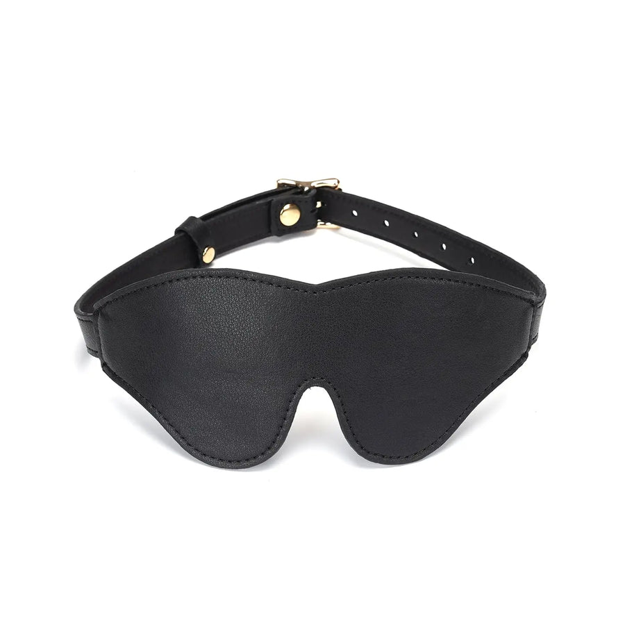 Black - Leather Blindfold