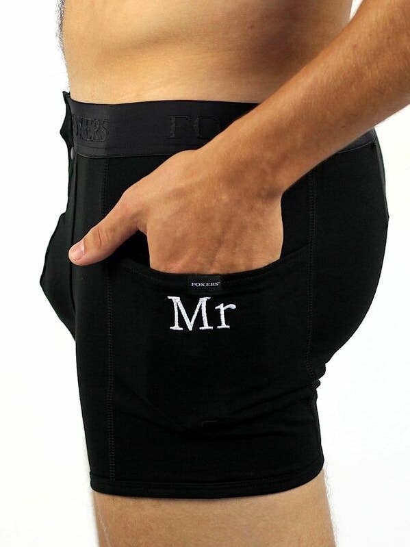 Men's Embroidered "MR" Boxer Brief