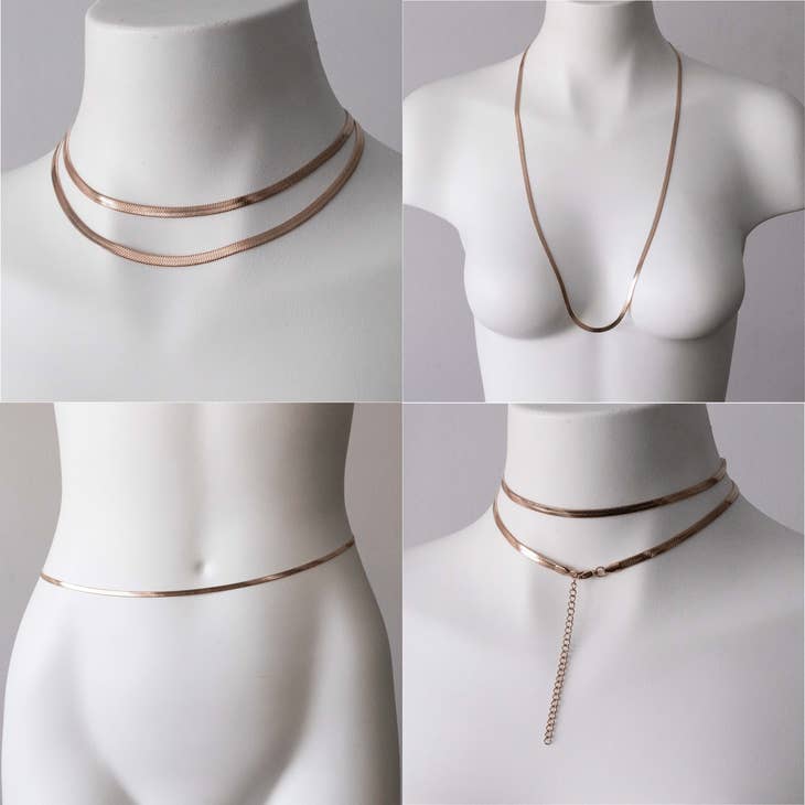 Herringbone Belly Chain