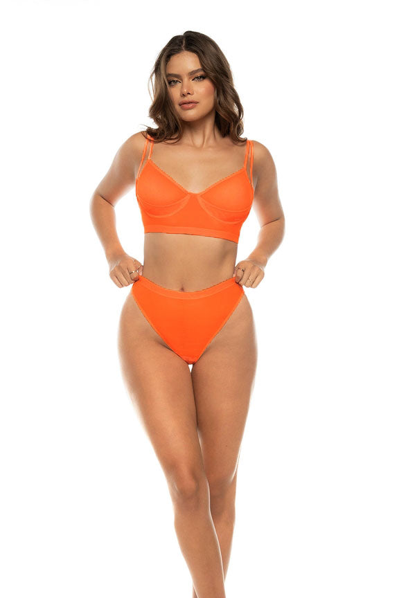 Hot Orange - Two Piece Set