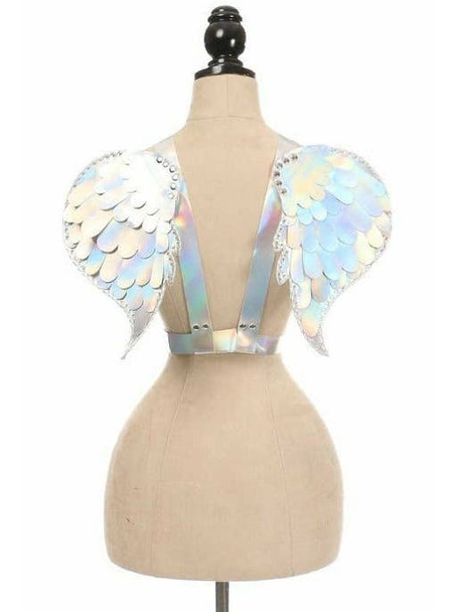 Silver Holographic - Angel Wing Harness