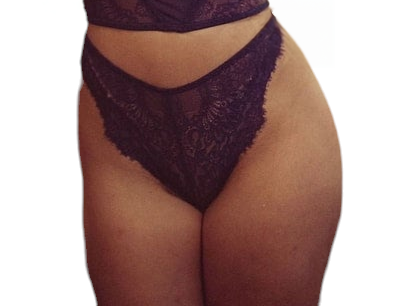 Violet - High Leg Lace Brief